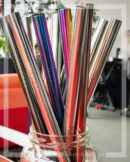 As colorful as plastic, paper ones but metal straws will last a lifetime 🌿♻️🌿