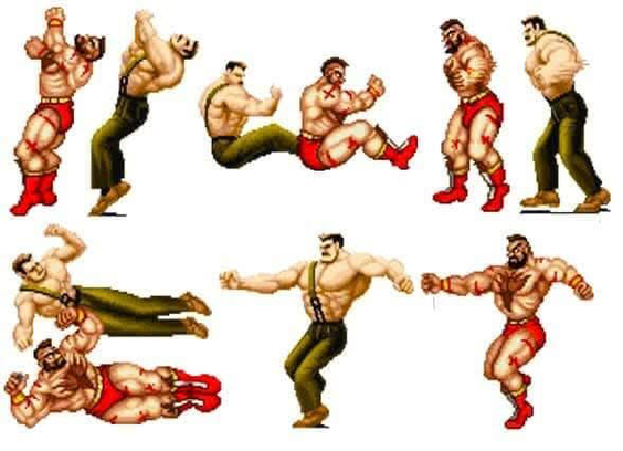 Comparing sprites from two capcom games