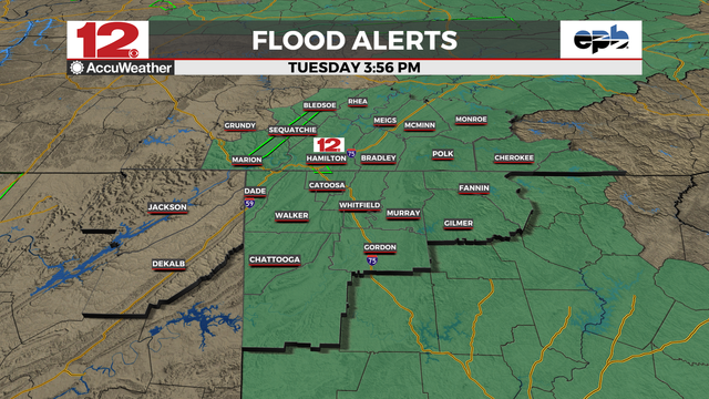 #WDEFWeather #News12Weather - "#FLOODWATCH REMAINS IN EFFECT THROUGH THURSDAY AM

Storm system will continue to bring multiple rounds of moderate to heavy rain tonight and again on Wednesday afternoon and evening. Additional rainfall amounts of 2-4" are possible." NWS Morristown