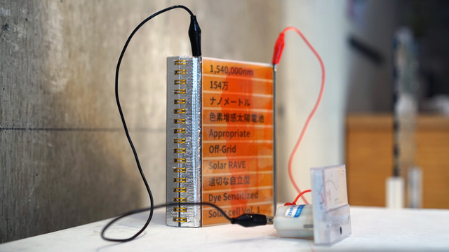 The book introduces protocol of DIY DSSC at home, with book cover made with transparent DSSC.  