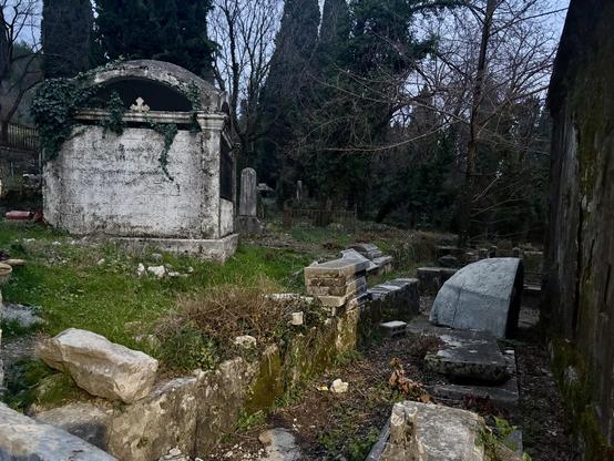 Cimetière derrière la Chapelle saint Georges à Podgorica