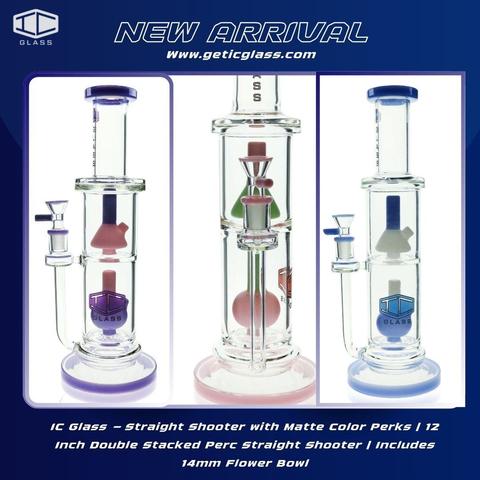 https://www.geticglass.com/collections/bongs-pipes/products/ic-glass-straight-shooter-with-mat-color-perks-icss2052?variant=44628776091780