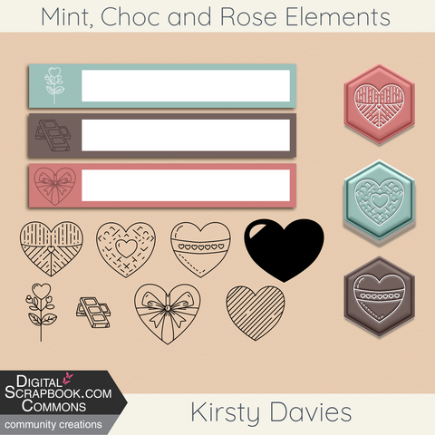 Digital labels, Stamps and Pleather embellishments