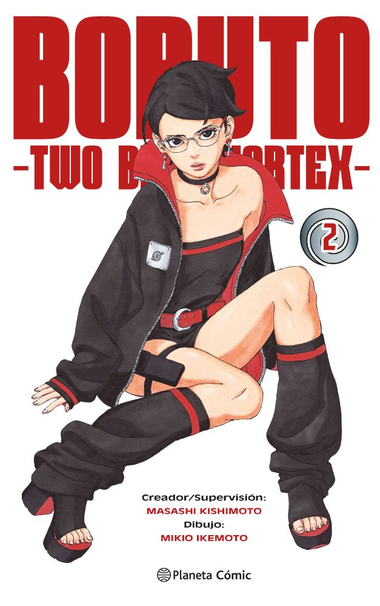 Boruto Two Blue Vortex Tomo 2 con sarada en la portada