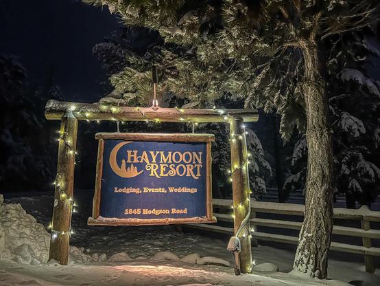 Winter at Haymoon Resort in Whitefish Montana