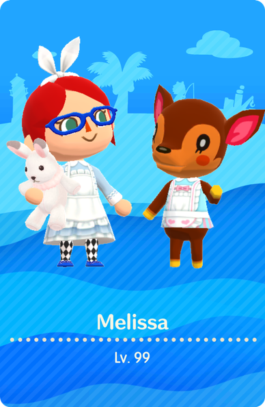 Image shows my Animal Crossing Pocket Camp Complete Camper Card.