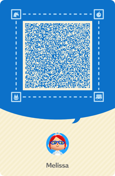 Image shows my Animal Crossing Pocket Camp Complete Camper Card QR code.