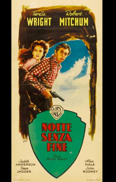 Four Italian posters for the 1947 film noir western “Pursued”. 