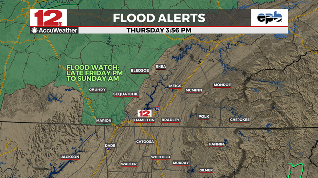 #WDEFWeather #News12Weather - #FloodWatch to be re-issued for new storm system which will bring another 2-3" of rain, locally higher amounts of 4", to areas already saturated by the last storms. More flood watches possible towards the weekend.

#WDEFWeather #News12Weather - #FloodWatch to be re-issued for new storm system which will bring another 2-3" of rain, locally higher amounts of 4", to areas already saturated by the last storms. More flood watches possible towards the weekend.