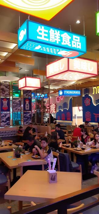 Restaurante buffet asiático