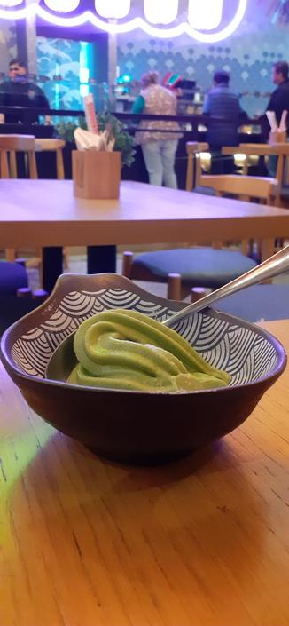 Bowl con nieve de matcha