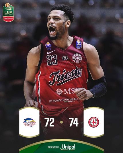 #CoppaItaliaFrecciarossa  #FinalEight QF 2025: un capolavoro di Brooks decide la sfida tra Pallacanestro Trieste e Trapani Shark  - by Claudia Simionato 
➡ https://tinyurl.com/2s4z9m4k
