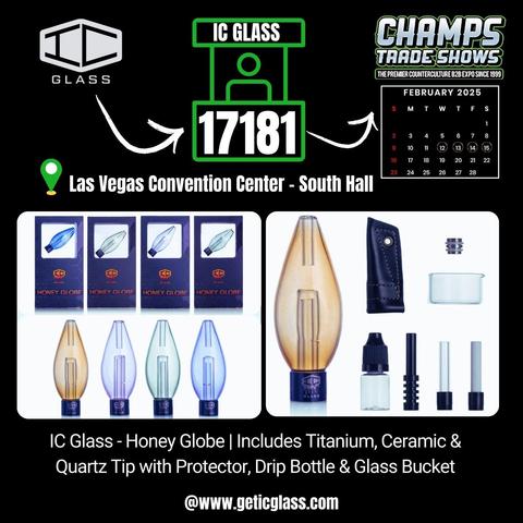 https://www.geticglass.com/collections/nectar-collector-collection/products/ic-glass-honey-globe-includes-titanium-ceramic-quartz-tip-with-protector-drip-bottle-glass-bucket-comes-with-adapter-for-huni-badger-icnc138?variant=44620933890180