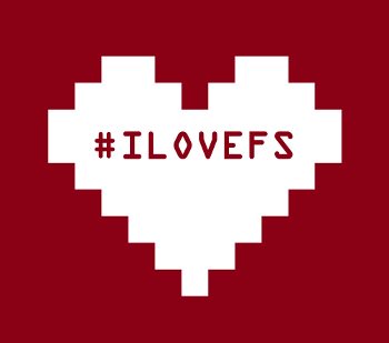 Corazón con el hashtag #ILOVEFS dentro
