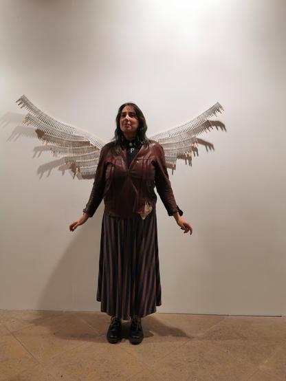 J'ai choisi cette photo comme profil. Il s'agit d'une photo devant l'oeuvre Arc-ange d'Emmanuel Penouty