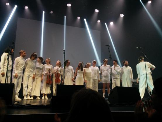 Efterklang & The Happy Hopeless Orchestra performing live at the Barbican in March 2017