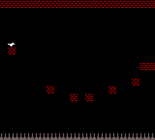 a horrific scene where a birb will probably fall onto spike traps