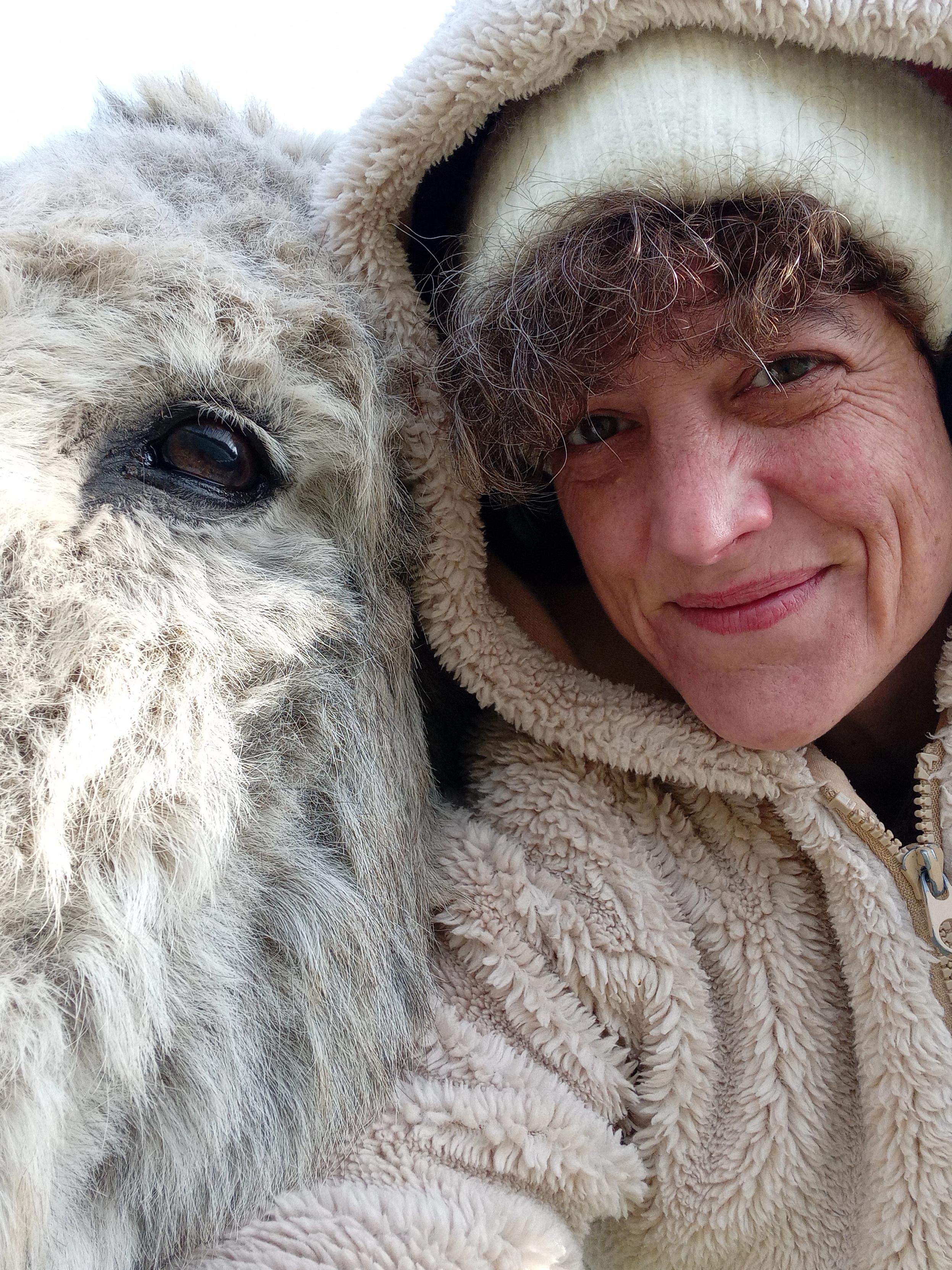 Un selfie de Cadeau et moi (il adore ça les selfies Cadeau, un vrai mannequin)
