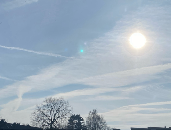 The sun shining over our part of Gernany today