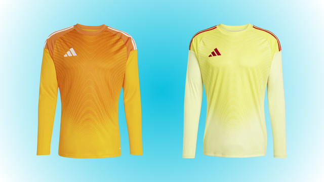 Orange og gul adidas Tiro 25 målmandstrøje