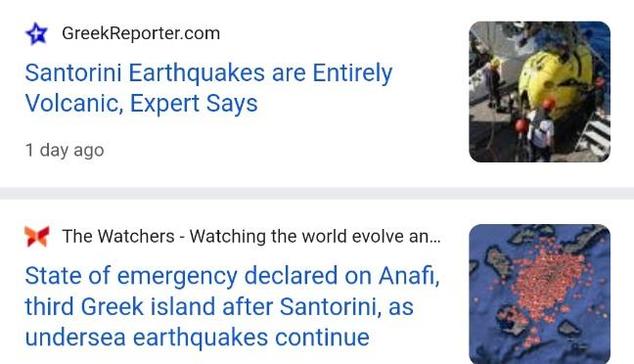 Santorini earthquakes volcanic in nature, claims scientist.