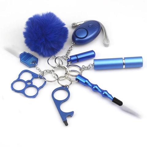 Feel safe when walking alone with this 8pcs Protection Self Defense Alarm Keychain. It has everything you need to stay safe when alone at night. 
#dragoyle #CoachTrina #selfdefense #selfprotection #stayingsafe
https://dragoyle.com/products/8pcs-protection-self-defense-alarm-keychain