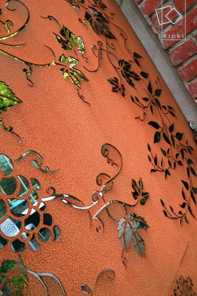motif de vigne pour ornement en corten