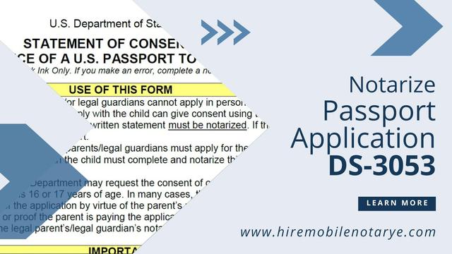 Notary public of DS-3053 https://hiremobilenotary.com/notarizing-ds-3053-form/