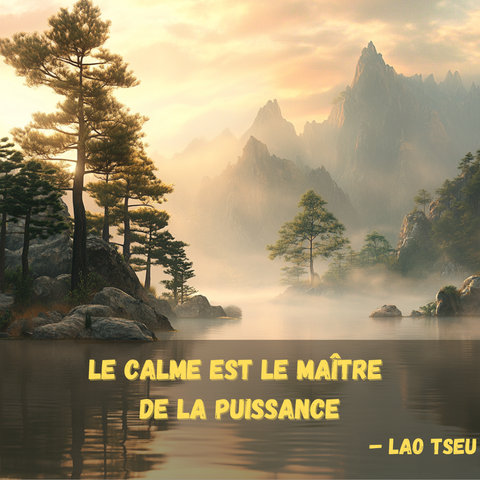 🌟 "Le calme est le maître de la puissance." – Lao Tseu