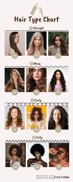 hair type chart infographic