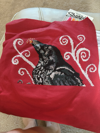 Half way through Merlin the crow