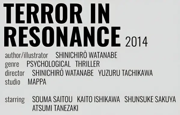 Some info about Terror in resonance production