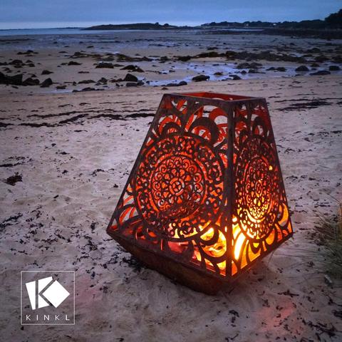 lanterne en corten