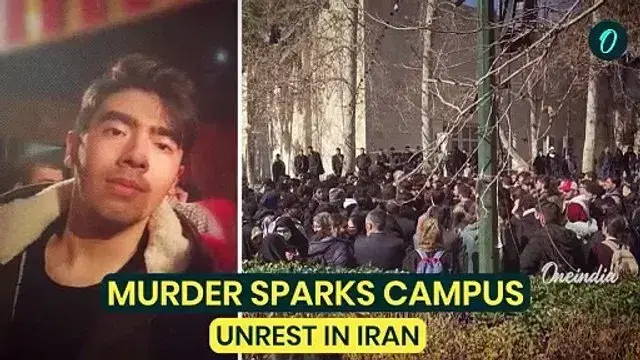 Der iranische Student #MohammadAmirKhalegi wurde vergangene Woche auf dem Campus ermordet. Das Verbrechen löste Massenproteste aus, die seit Tagen andauern. Das Regime regiert mit Brutalität, wie so oft in der Vergangenheit. 
Bildquelle: Oneindia