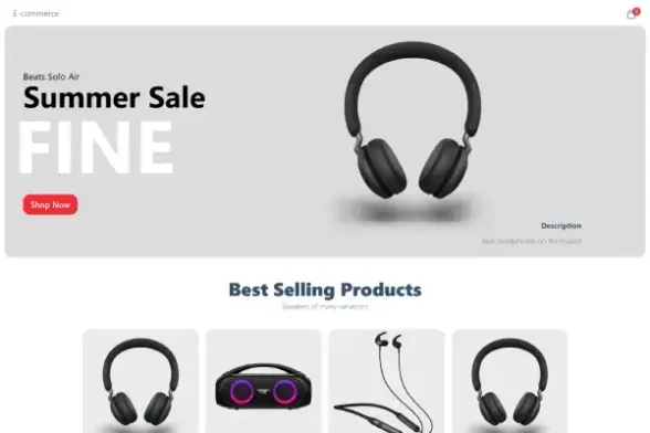 Ecommerce website using Next.js