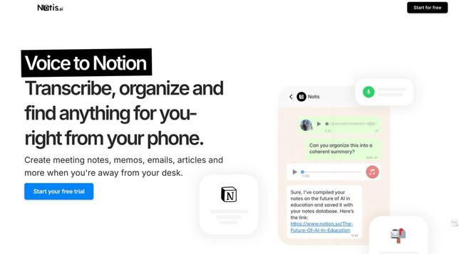 📝 Turn your voice notes into organized Notion docs effortlessly with Notis AI! 📱 Simply send your voice messages via WhatsApp and let AI transcribe & structure everything in your Notion workspace. Perfect for busy professionals! #Notion #AI #VoiceToText #Productivity