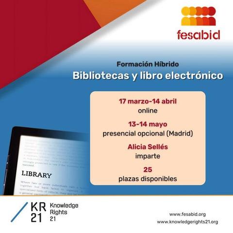 Cartel con la info del curso que está en el texto del toot