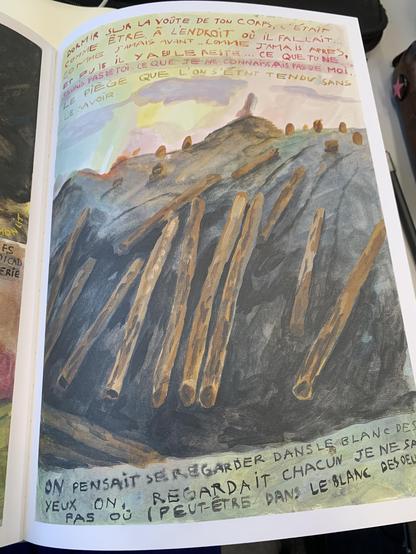 On pensait se regarder dans le blanc des yeux, on regardait chacun je ne sais pas où (peut être dans le blanc des oeufs) 