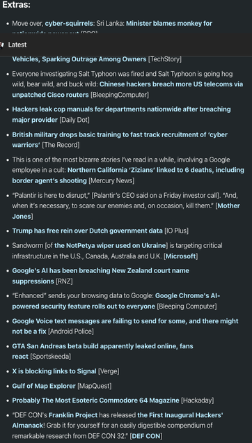 Apologies, but there's literally too much text in this image to fit in the alt-text box. Please click on the link to the post and scroll down for all of this week's Extras goodness (or badness, as it may be).
