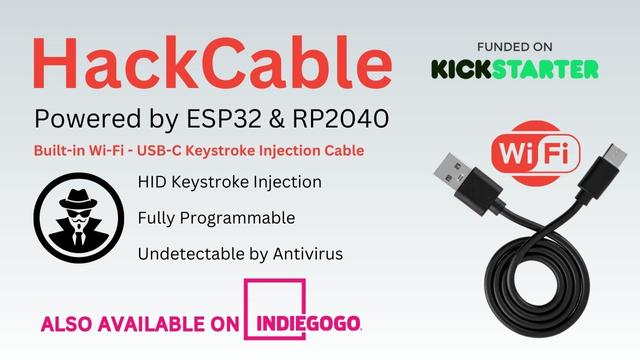 HackCable - Wi-Fi Enabled Hacking Cable