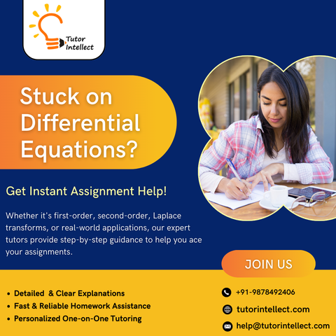 Differential Equations Homework Help, Differential Equations Assignment Help, Differential Equations Tutoring Help