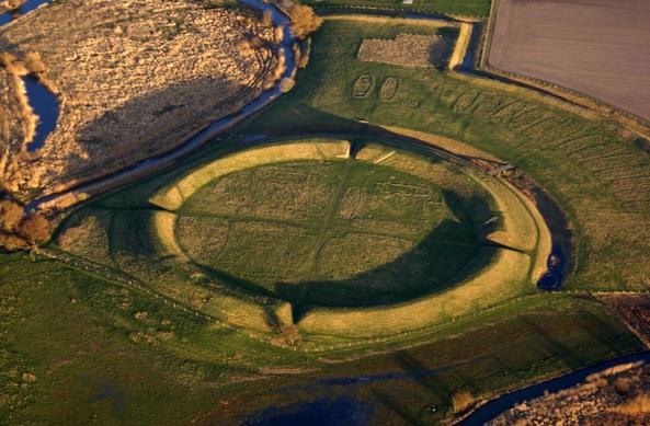 Ring fortress from air