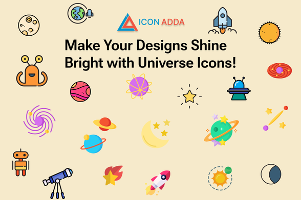 BY ICONADDA ,


We have always been designed for the beauty, the mystery and the enormity of the universe. The set of the free universe icon of IconAdda is how we bring cosmic beauty to you. Our SVG icons are the right solution to increase the visual, whether you develop a space-related project, create a presentation or build a website.

Why choose our icon for free universe?
Regardless of using: All symbols on Iconadda are free to use, which means you can use them without any cost on your personal as well as business projects.
High quality SVG format: All our SVG icons are sharp and scalable, so it is suitable for any screen size.
Separate collections are available on all topics related to our free iconomy, whether planets, stars, rockets or astronauts.
Simple in privatization: The size and colors of the icon can easily be modified to meet your design needs.

Popular symbol of the universe
Planet icon: Great for the projects that have an astronomical topic.
Rocket icon: Great for technology -based projects and start -up.
Star Icon: Add some glitz to your photos.
Galaxy -icon: Place the beauty of the room of your artwork.
Astronaut icon: Great for subjects that include aerospace.


How can I get free SVG icon?
Download Free SVG icon from IconAdda is easy:
Go to our site IconAdda.com .
Browse the Universe Icon category.
You can download the icon you choose by clicking it immediately.

