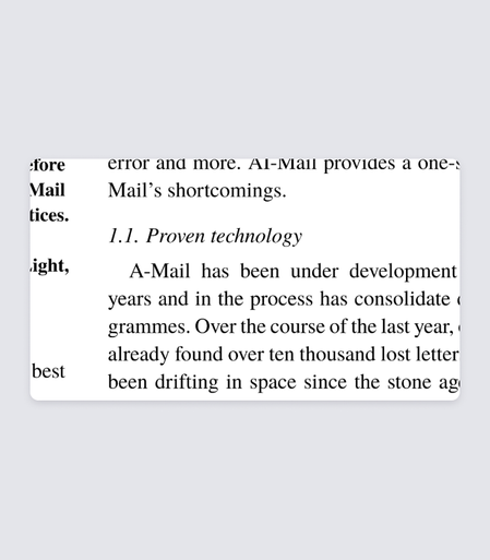 Paragraph with the first line indented