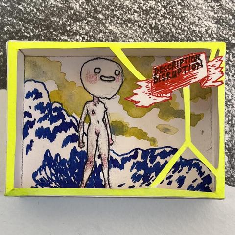 The box with the woman