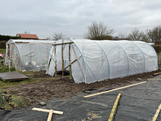 DIY plastic tunnel 
