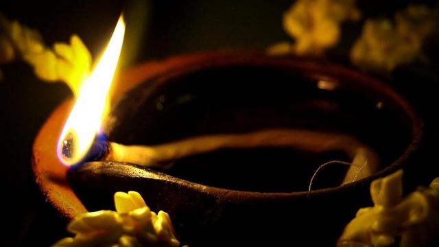 oil lamp.