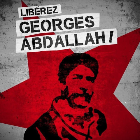 Communiste libanais incarcéré  en France depuis plus de 40 ans Condamné à perpétuité pour complicité d’assassinat sans réelles preuves, Georges Ibrahim Abdallah est libérable depuis 1999. Maintenu en détention à la demande des USA et d'Israël. Résultat à sa demande de   libération ce jour.
