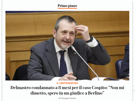 Ecco una descrizione di testo alternativo per l'immagine:

Un uomo di mezza età, con capelli corti e barba grigia, indossa un abito grigio scuro e una cravatta blu con pois. È seduto a un tavolo di legno, con un microfono di fronte a lui. La sua mano destra è alzata, come se stesse aggiustando i capelli. Sul tavolo, si vedono dei fogli.

Fornito da @altbot, generato utilizzando Gemini