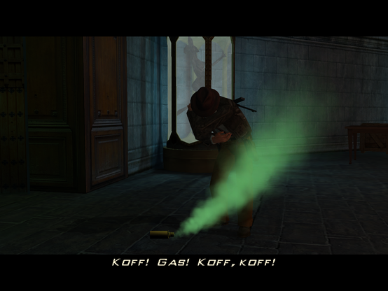 A cutscene in Indiana Jones and the Emperor's Tomb of Indy being captured by Nazi bad guy Albrecht von Beck.